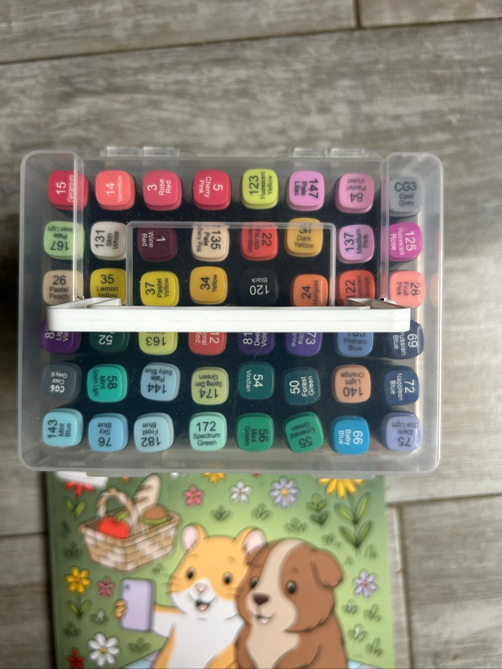 Caderno de colorir e marcadores de álcool – photo 2